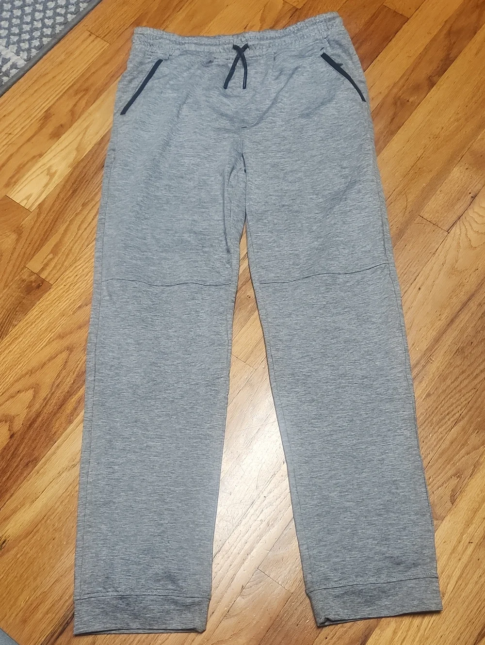 Gray Knit Drawstring Sweatpants, 18, Like New